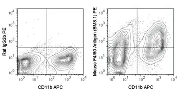 Anti-F4/80 antibody [BM8.1] (PE) used in Flow cytometry (FCM). GTX01470-08