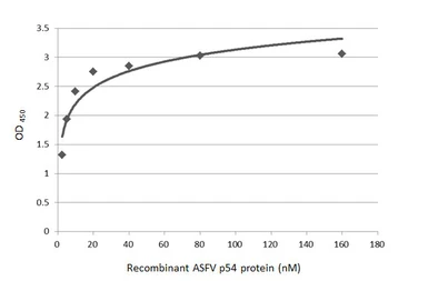 Anti-ASFV p54 antibody used in ELISA (ELISA). GTX135175