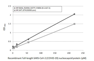 SARS-CoV-2 (COVID-19) Nucleocapsid protein, His tag. GTX135592-pro