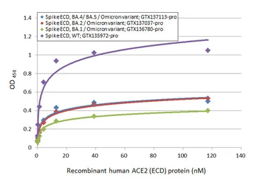 SARS-CoV-2 (COVID-19) Spike (ECD) protein, His tag (active). GTX135972-pro