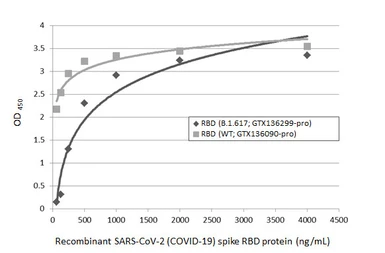 SARS-CoV-2 (COVID-19) Spike RBD protein, His tag (active). GTX136090-pro