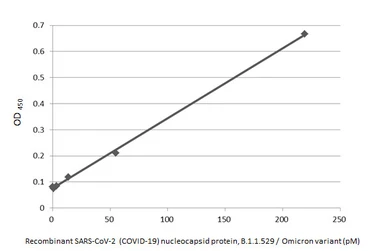 SARS-CoV-2 (COVID-19) Nucleocapsid protein, Omicron / BA.1 variant, His tag. GTX136779-pro