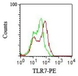Anti-TLR7 antibody used in Flow cytometry (FCM). GTX13730