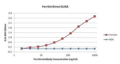 Anti-Ferritin antibody [101] used in ELISA (ELISA). GTX15746