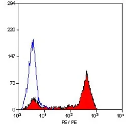 Anti-CD52 antibody [YTH34.5] (PE) used in Flow cytometry (FCM). GTX43050