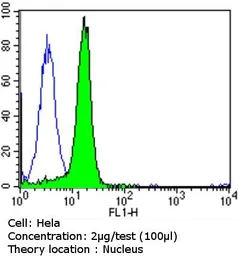 Anti-GATA4 antibody used in Flow cytometry (FCM). GTX54530