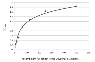 Anti-Heme Oxygenase 1 antibody [GT17811] used in ELISA (ELISA). GTX633677