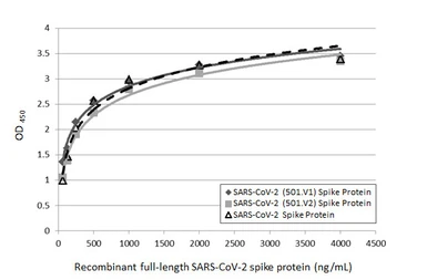 Anti-SARS-CoV-2 (COVID-19) Spike RBD antibody [HL1014] used in ELISA (ELISA). GTX635807