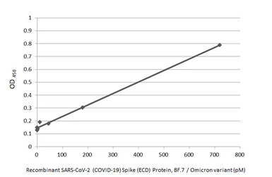 Anti-SARS-CoV-2 (COVID-19) Spike RBD antibody [HL1014] used in ELISA (ELISA). GTX635807