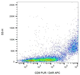 Anti-CD9 antibody [EM-04] used in Flow cytometry (FCM). GTX80172