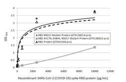 SARS-CoV-2 (COVID-19) Spike RBD protein, His tag (active). GTX01546-pro