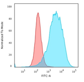 Anti-CD43 antibody [SPN/2049R] used in Flow cytometry (FCM). GTX02714