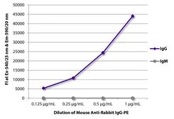 Mouse Anti-Rabbit IgG (Fc) antibody [2A9] (PE). GTX04153-08