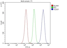 Anti-VLDL Receptor antibody used in Flow cytometry (FCM). GTX05004