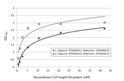 Anti-IL6 antibody [GT519-1] used in ELISA (ELISA). GTX636573