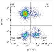 Anti-CD11b antibody [MEM-170] (Azide Free) used in Flow cytometry (FCM). GTX79994